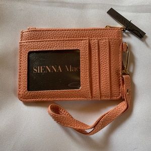 NWT!  Sienna Mac Peach Card Holder Wristlet and Keychain!